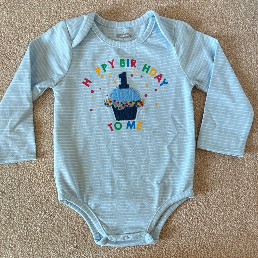 Mud Pie 1st Birthday Bodysuit